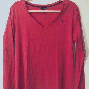 U S Polo Assn Ladies XL Red Top